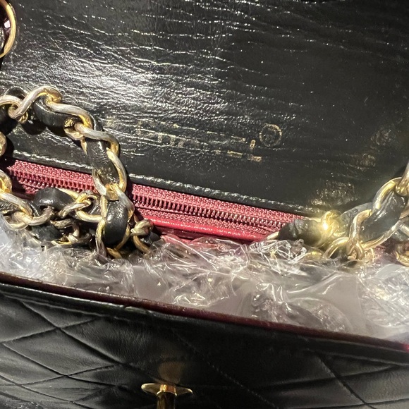 Vintage Classic Chanel Mini Square Flap Black with Gold Hardware - Picture 9 of 17